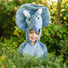 boy in blue elephant costume