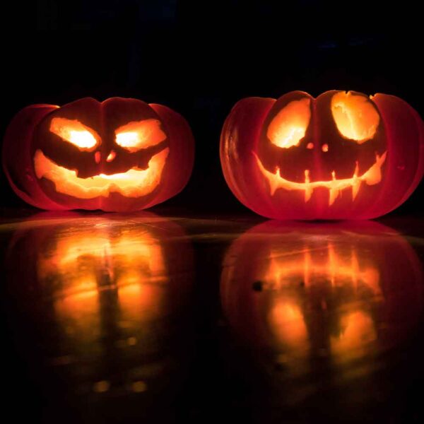 spooky halloween pumpkins
